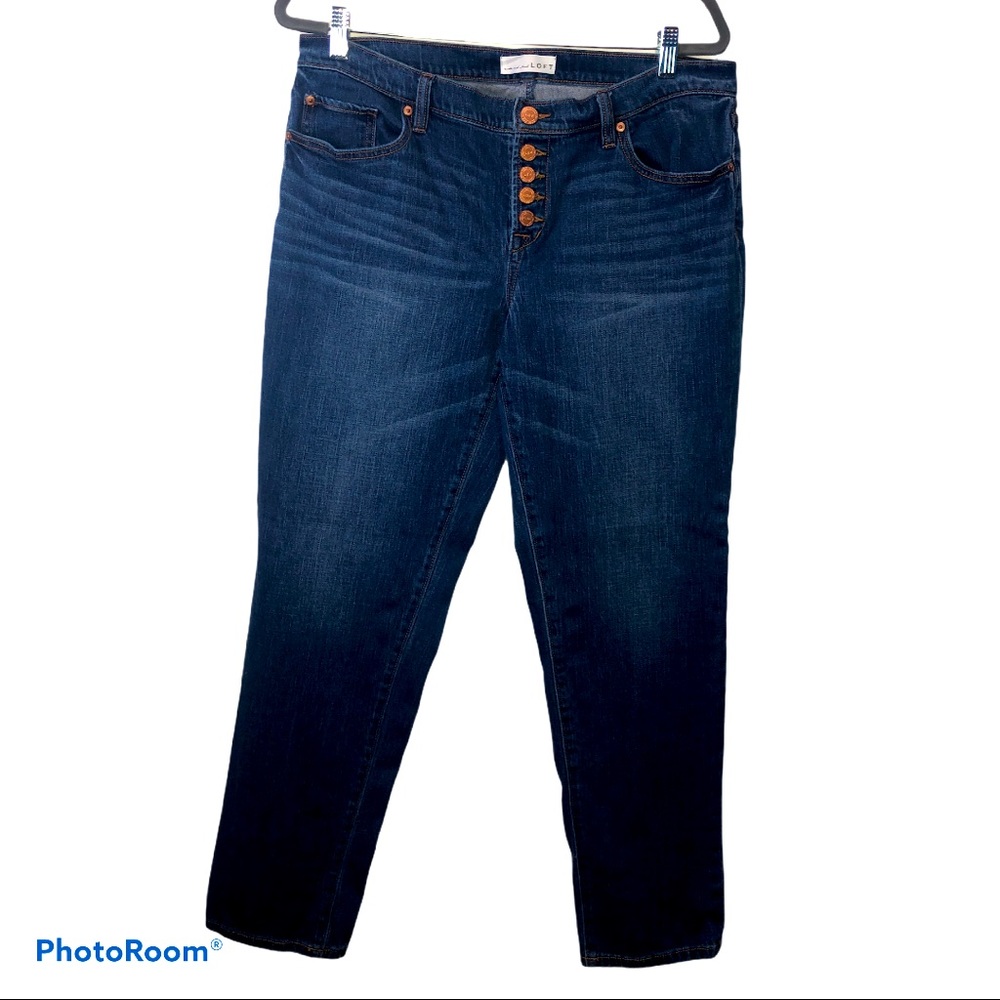 Loft Boyfriend Button Fly Jeans Size 30/10